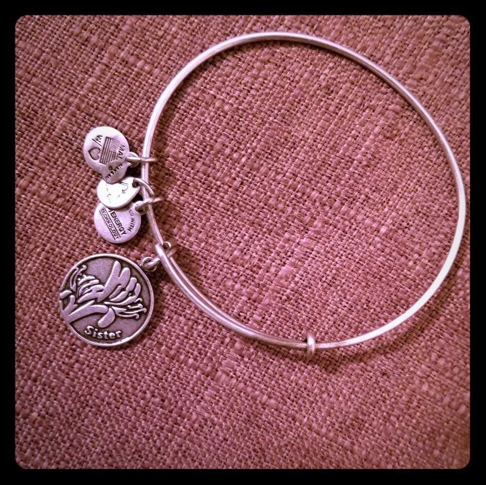 Alex and Ani Sister Silver Bracelet